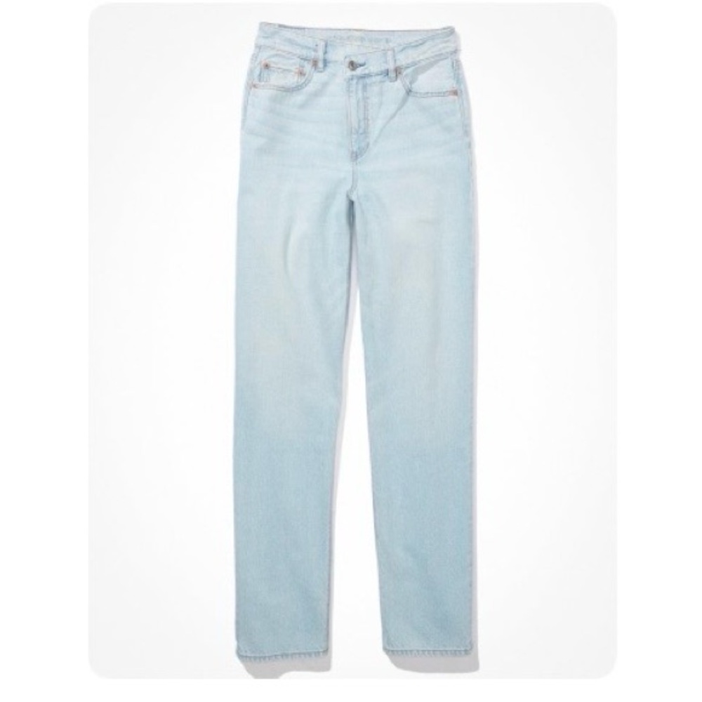 AE Strigid Highest Waist Crossover Baggy Straight Jean